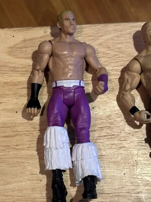 WWE TYLER BREEZE 摔跤手 6.75 英寸可动人偶紫色裤子 2011 美泰流苏 — 第 1/2 张图片