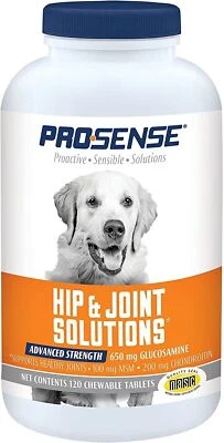 Dogs Glucosamine 650 Mg MSM Hip And Joint Solutions Cartilage Health, 120 Chews - Image 1 of 4