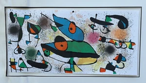 JOAN MIRO SIGNED ORIGINAL LITHOGRAPH CERAMIQUES #28248 COLORFUL ABSTRACT ART - Picture 1 of 19