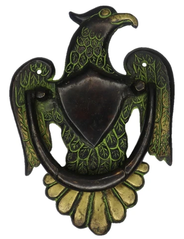 Big Eagle Shape Antique Style Handcrafted Brass Door Bell Knocker Gate Pull Knob Cover