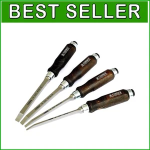 Versatile Mortise Chisel Set - 4 Sizes (4/6/10/12 mm) with Comfortable Handles - Imagen 1 de 8