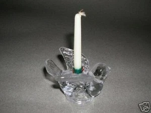 Vetro Uccello Candel Supporto Trasparente Nice Perfetto - Picture 1 of 1