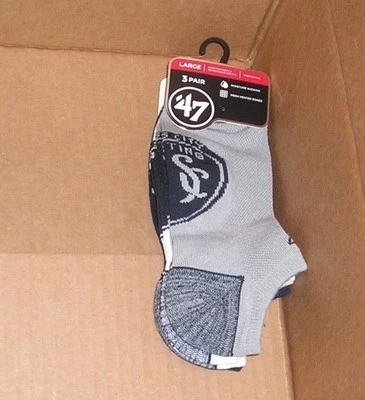 NUEVO MLS Kansas City Sporting paquete de 3 pares calcetines hombres mujeres L grandes NUEVO NUEVO CON ETIQUETAS Foto 1 de 2