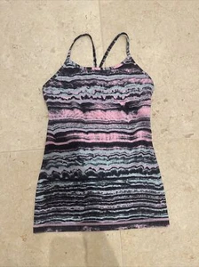 Ivivva Jugend Mädchen Größe 10 Tanktop pink, schwarz & aquamarin sportlich - Bild 1 von 6