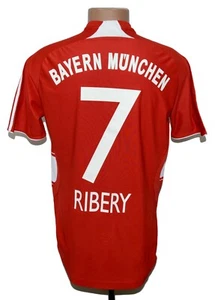 Bayern München 2007/2008 Heim Fußball Trikot Adidas #7 Ribery Größe S Erwachsene - Bild 1 von 4