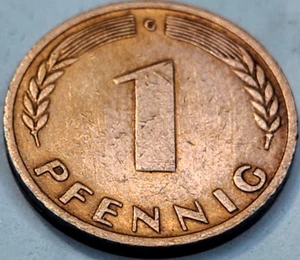 1950 G Germany 1 Pfennig KM# 105 US SELLER COMBINED SHIPPING - Picture 1 of 2