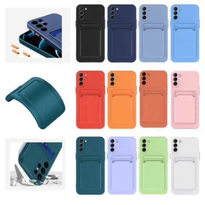 Soft Cover With Wallet Card Holder for Samsung S25 S24 Ultra S22 S21 S23 FE Case