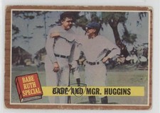 1962 Topps Babe Ruth Miller Huggins Babe and Mgr Huggins #137.1 Rookie RC HOF