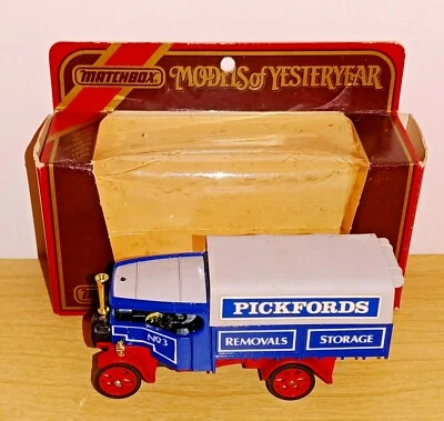 Matchbox Models of Yesteryear Y27-1.A3 1922 FODEN STEAN WAGON "PICKFORDS" - Image 1 of 4