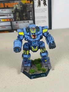 Battletech Pro-Painted Kingfisher Mech mit Alpha Strike Pilot & Mech Karten - Bild 1 von 5