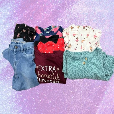 🎀 Paquete de ropa 3T para niñas Cat & Jack, vestidos antiguos azul marino, jeans, tops, natación Foto 1 de 4