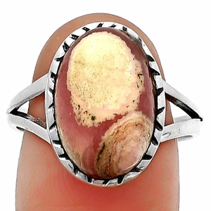 Natürlicher Rhodochrosit Argentinien 925 Sterling Silber Ring Gr.9 Schmuck R-1074 - Bild 1 von 5
