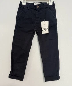 New Zara Kids Navy Blue Skinny Jeans boys Size 7 NWT - Picture 1 of 4