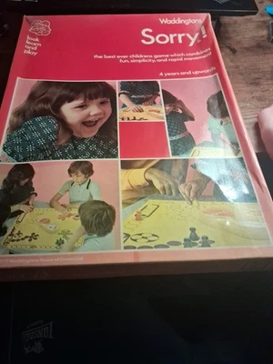 Waddingtons Vintage Board Game Sorry 1973 Complete - Image 1 of 4