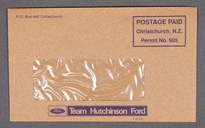 MayfairStamps Nueva Zelanda Medido Equipo Hutchinson Ford Ventana Abierta Christchurch Foto 1 de 2