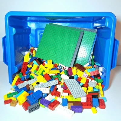 3+ lbs of LEGO, Hundreds of Lego Bricks in Bin, FREE SHIPPING - Image 1 of 4