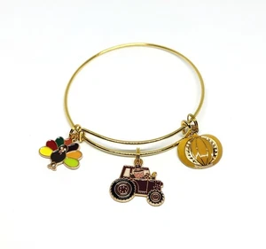 Brazalete pulsera con dije de acción de gracias - Imagen 1 de 4