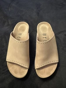 Birkenstock Papillio Namica Wedge heel sandals pink suede leather size 36 - Picture 1 of 9
