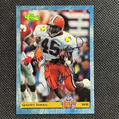 1993 Classic Football #45 RC ROOKIE Qadry Ismail Minnesota Vikings AUTO - Image 1 of 2