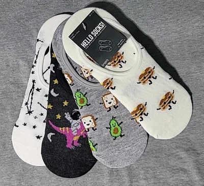 Calcetines forrados para mujer Breakfast & Space 4pk - Xhilaration crema y gris 4-10 Foto 1 de 4