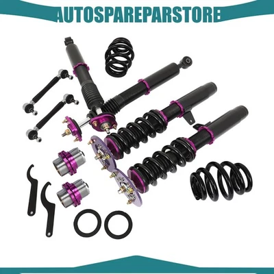 Kit de resorte Coilovers amortiguador de altura ajustable para suspensión BMW E46 320i 325i 2001-2005 Foto 1 de 4