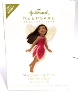 #16 - 2012 Hallmark Keepsake Stargazer Lily Fairy ( Fairy Messengers ) - New - Picture 1 of 2