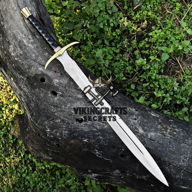 Espada de aço viking feita à mão, para presente de casamento espada medieval, presente de aniversário - Imagem 1 de 4