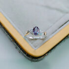 Lab Created Alexandrite Ring, Color Change Stone 925 Sterling Silver Ring