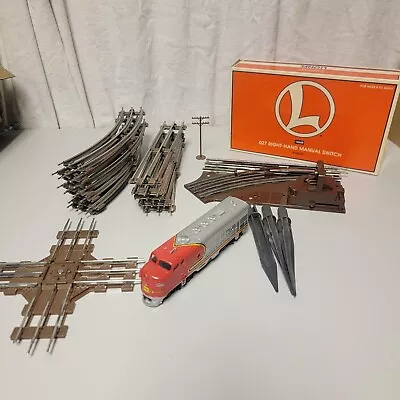 Lionel Right Hand Switch Tracks Crossing  Ground Spikes Bachman Train 19 Pieces - Image 1 of 4