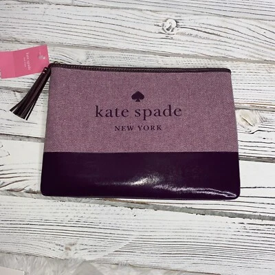 Сумка/клатч Kate Spade Ash Street с логотипом большая кисточка Deepplum - Изображение 1 из 4