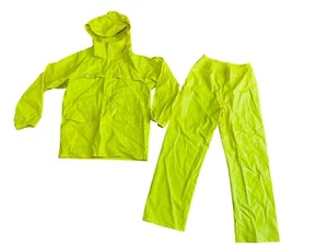 Columbia Youth Jacket & Pants Rain Set Size L Yellow Waterproof Unisex - Picture 1 of 13