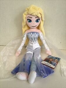 Disney Store SNOW QUEEN ELSA - FROZEN 2  -  Princess Plush Toy Doll 20" H - NWT