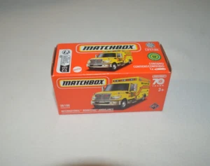 MATCHBOX 2024 METAL GRABAG 38/100 - INTERNATIONAL WORKSTAR AMBULANCE YELLOW - Picture 1 of 4