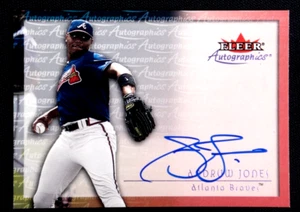 ANDRUW JONES 2000 FLEER AUTOGRAPHICS SIGNED CARD CERTIFIED AUTO AUTOGRAPHED ATL. - Picture 1 of 2