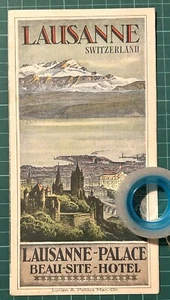 Rarissima brochure LAUSANNE-PALACE BEAU-SITE HOTEL anni’ 30 - Imagen 1 de 3