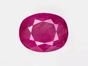 GRS & LOTUS Certified MOGOK BURMESE Ruby 8.88 Ct. Natural Untreated OVAL Large - Picture 1 of 6