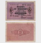 United Kingdom - Guernsey - 1943 - 6 Pence - "F+"  #CO3229