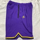 Nike Dri Fit 2Xl Tall Nba Team Issued Shorts Los Angeles Lakers