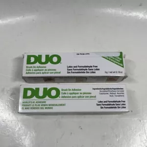 Duo Brush-On Strip Lash Adhesive Clear with 0.18 Ounce (Pack of 2), - Picture 1 of 2