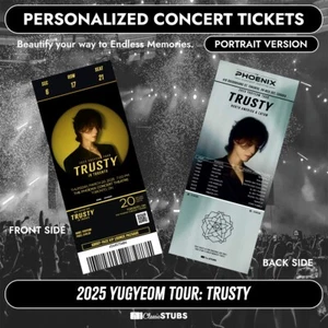YUGYEOM 2025 TOUR [TRUSTY] Personalized K-Pop Concert Ticket - Picture 1 of 5