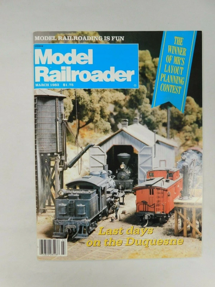 Model Railroader Trains Pacific Railway Tenshodo Roco MAR 1983 Vintage Magazine - Image 1 of 4