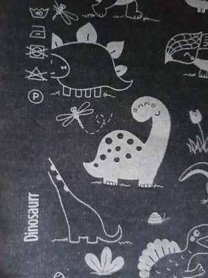 Stoffrest mit Dinosauriern - Bild 1 von 4