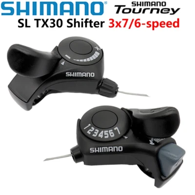 Shimano Tourney SL-TX30 3/6/7/18/21 Speed Set MTB Thumb Gear Shift Lever Shifter - Image 1 of 4
