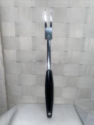 Vintage Foley USA Meat Carving Serving Meat Fork Chrome Plated USA 12” - Image 1 of 4