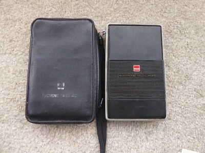 Sharp Model EL-814 Calculator SN 3001647 with Case Untested Vintage 1973 - Image 1 of 4