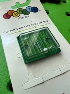 3D Motion Game Soccer Field Authentic Jibbitz Shoe Charms for Crocs. NEW! Rare! - Picture 1 of 3
