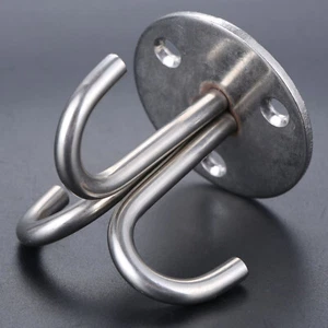 1X Stainless Steel Ceiling Hook Bathroom Kitchen Hanger Wall Fixed Hook Fitting - Picture 1 of 12