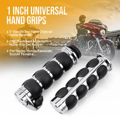 Empuñaduras de manillar de 1" con acelerador para Honda Shadow Spirit ACE Aero VT 750 1100 Foto 1 de 4