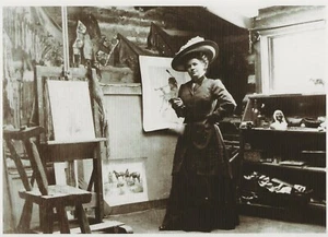 Postcard Nancy Russell (wife of artist Charlie Russell) Gilcrease Museum OK MINT - Picture 1 of 1