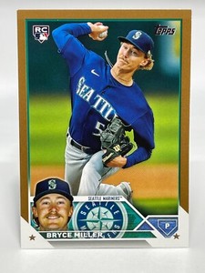 2023 Topps Update BRYCE MILLER Mariners rc #US178 Gold Border 1717/2023 Rookie